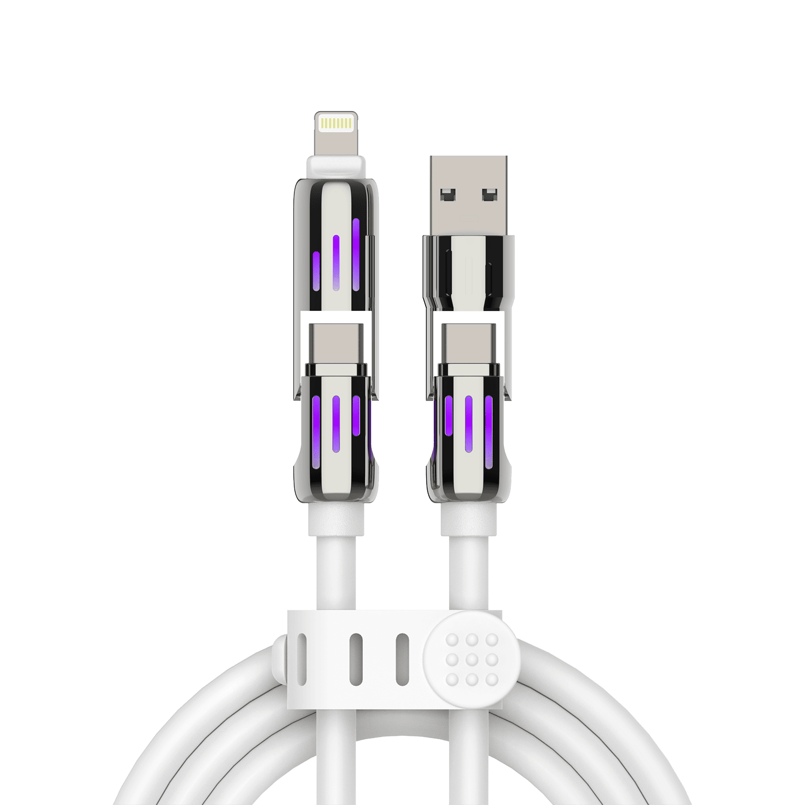 mfish Armored Dragon Charging Cable (4-in-1, 240W, Liquid Silicone, 6.6ft.)