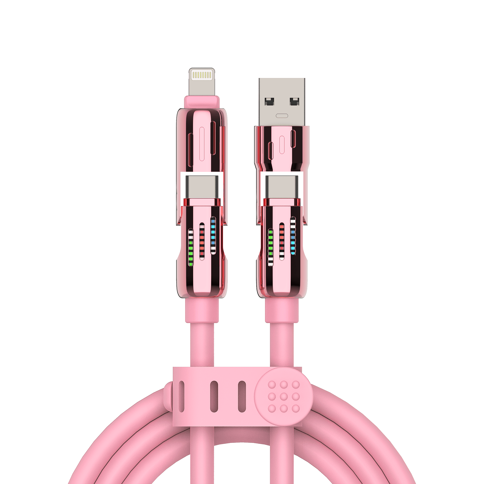 mfish Armored Dragon Charging Cable (4-in-1, 240W, Liquid Silicone, 6.6ft.)