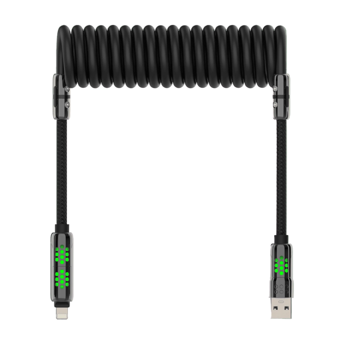 mfish On-the-Go Cable Kit – AD8 Spring Cable, Gemini USB-C Cable & Built-in Stand AP
