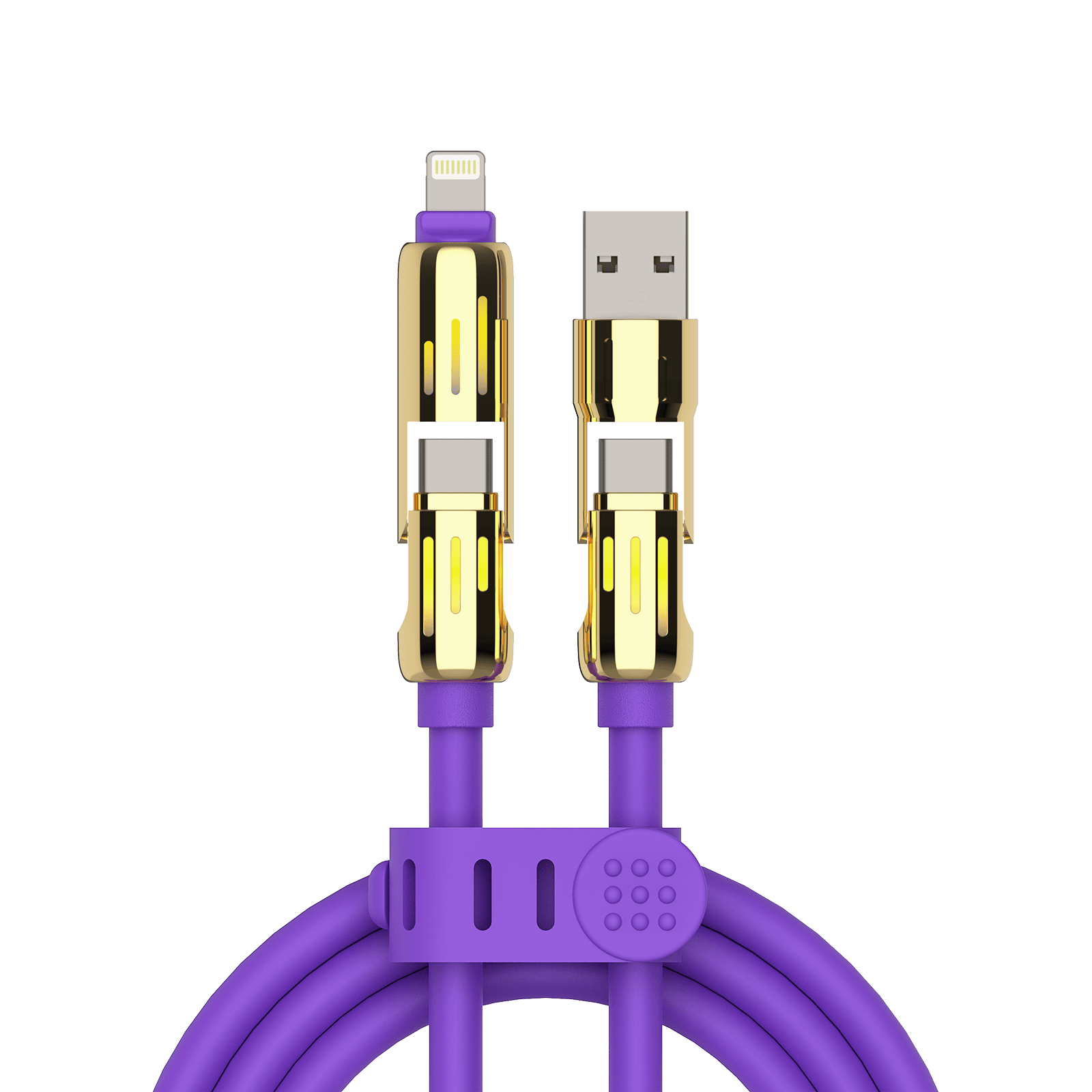 mfish Armored Dragon Charging Cable (4-in-1, 240W, Liquid Silicone, 6.6ft.)